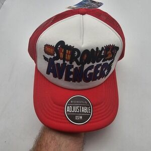 Marvel Thor Strongest Avenger Hat Cap Snap Back Red Bioworld One Size Mens